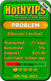 Bitmote Limited details image on Hot Hyips